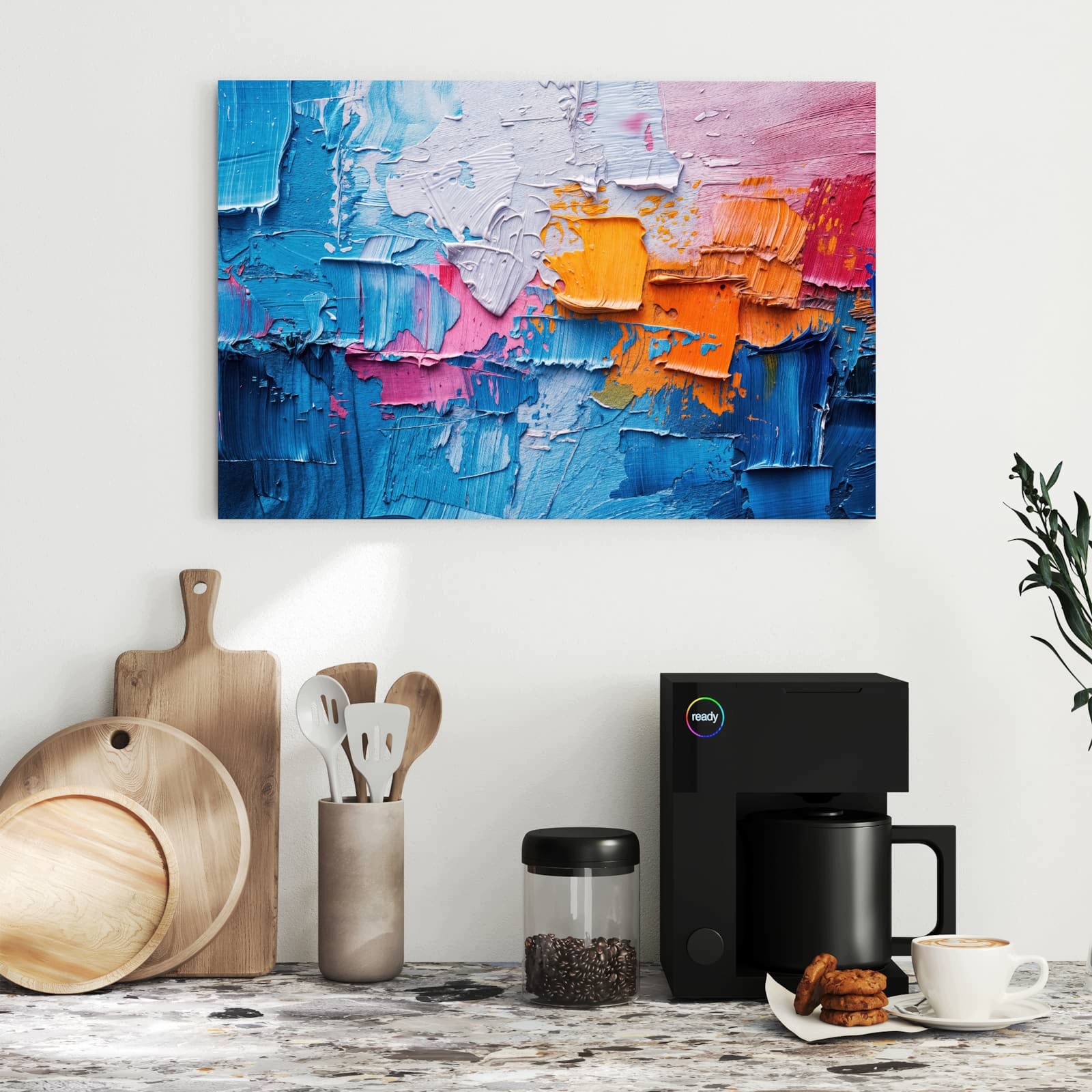 Magnetická tabule Struktura barevná Grafika 60 × 40 cm