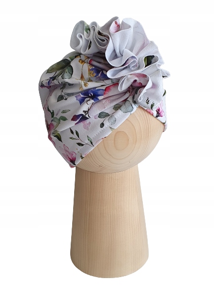 

Czapka Turban Kwiaty 48-51cm Polski Produkt