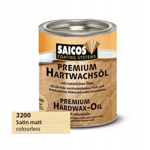 

Saicos Wosk Twardy Olejny 3200 satynamat 0,75L