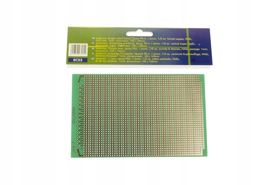 

Płytka Drukowana 160x100mm Velleman ECS3
