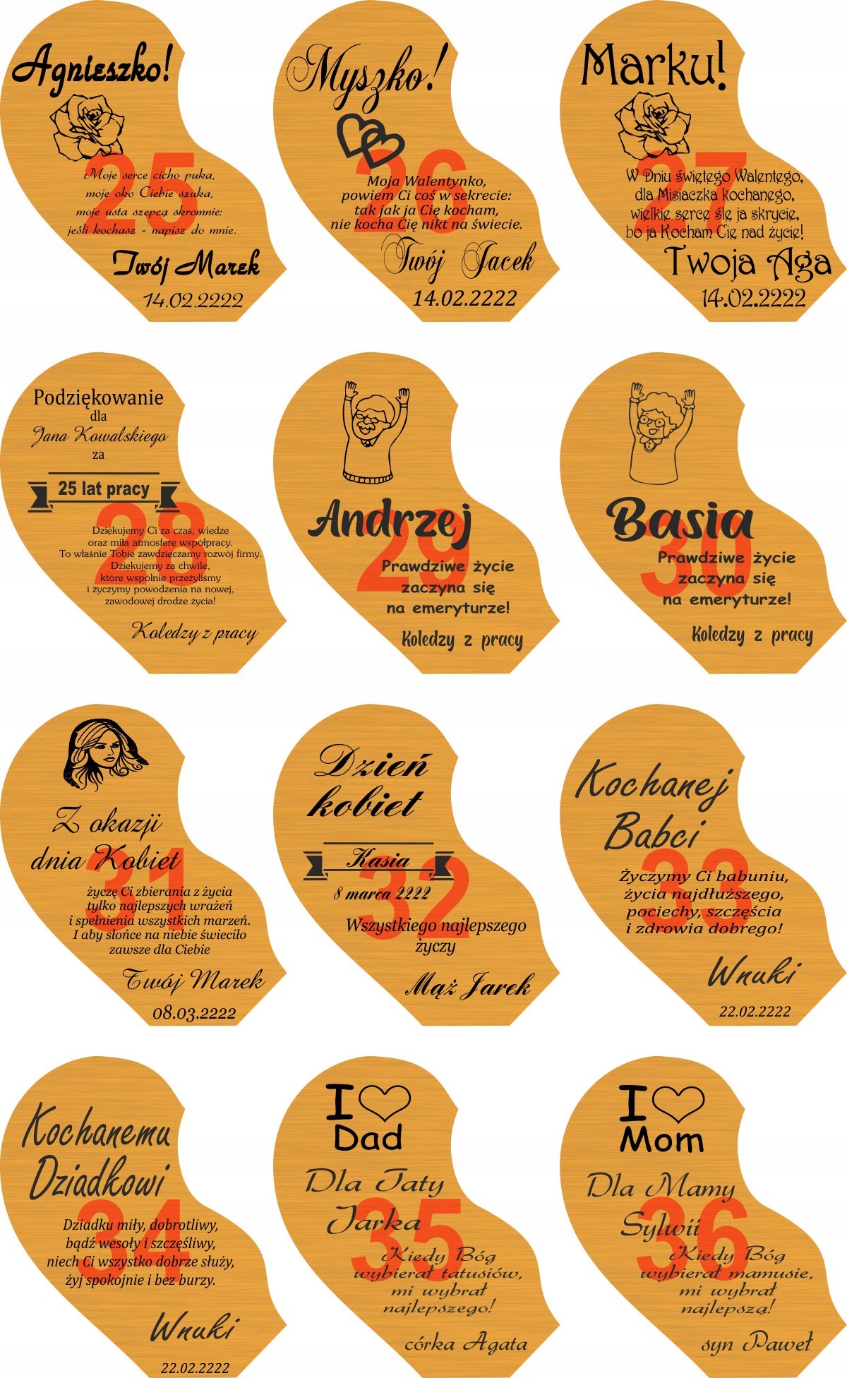 PREZENT 1-99 LAT URODZINY ROCZNICA ŚLUBU + FOTO ! Informacje dodatkowe z grawerem