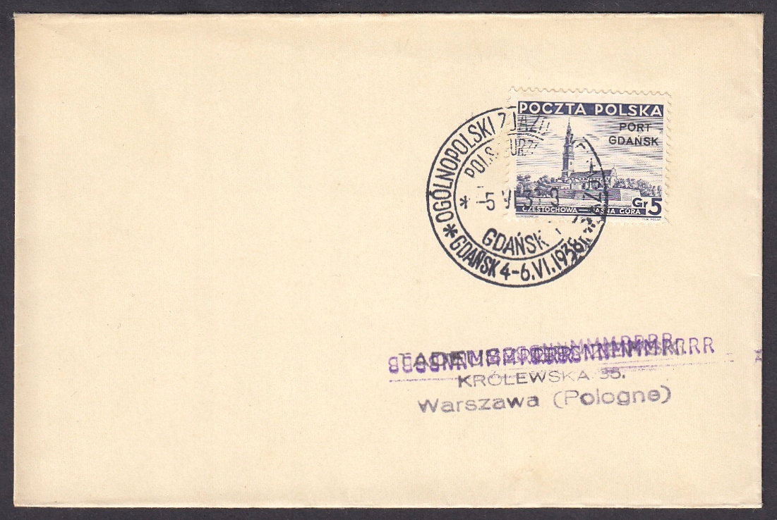 1938 PORT GDAŃSK - OGÓLNOPOLSKI ZJAZD ŚPIEWACZY