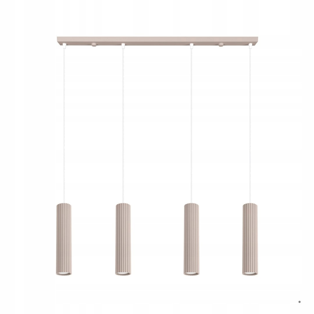 Lampa wisząca Karbon 4L taupe Sollux Lighting