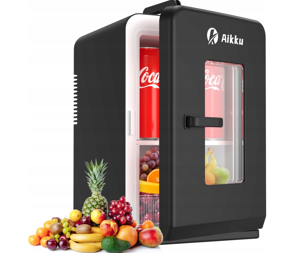 Lodówka termoelektryczna Aikku 30x27cm 15L czarna mini domowa