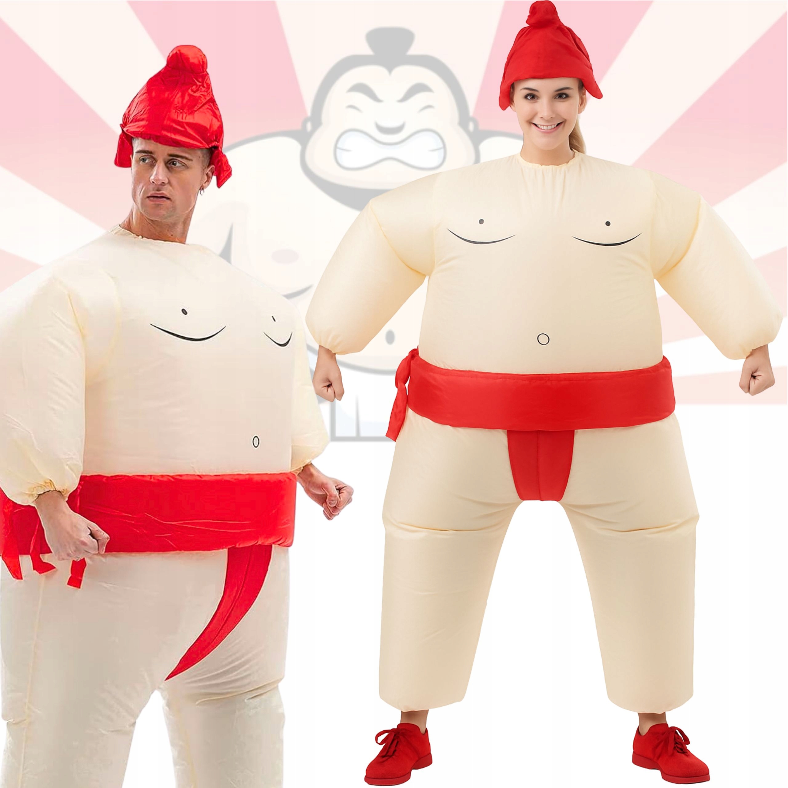 Nafukovací Kostým Sumo Zápasník Na Halloween Párty Samonafukovací