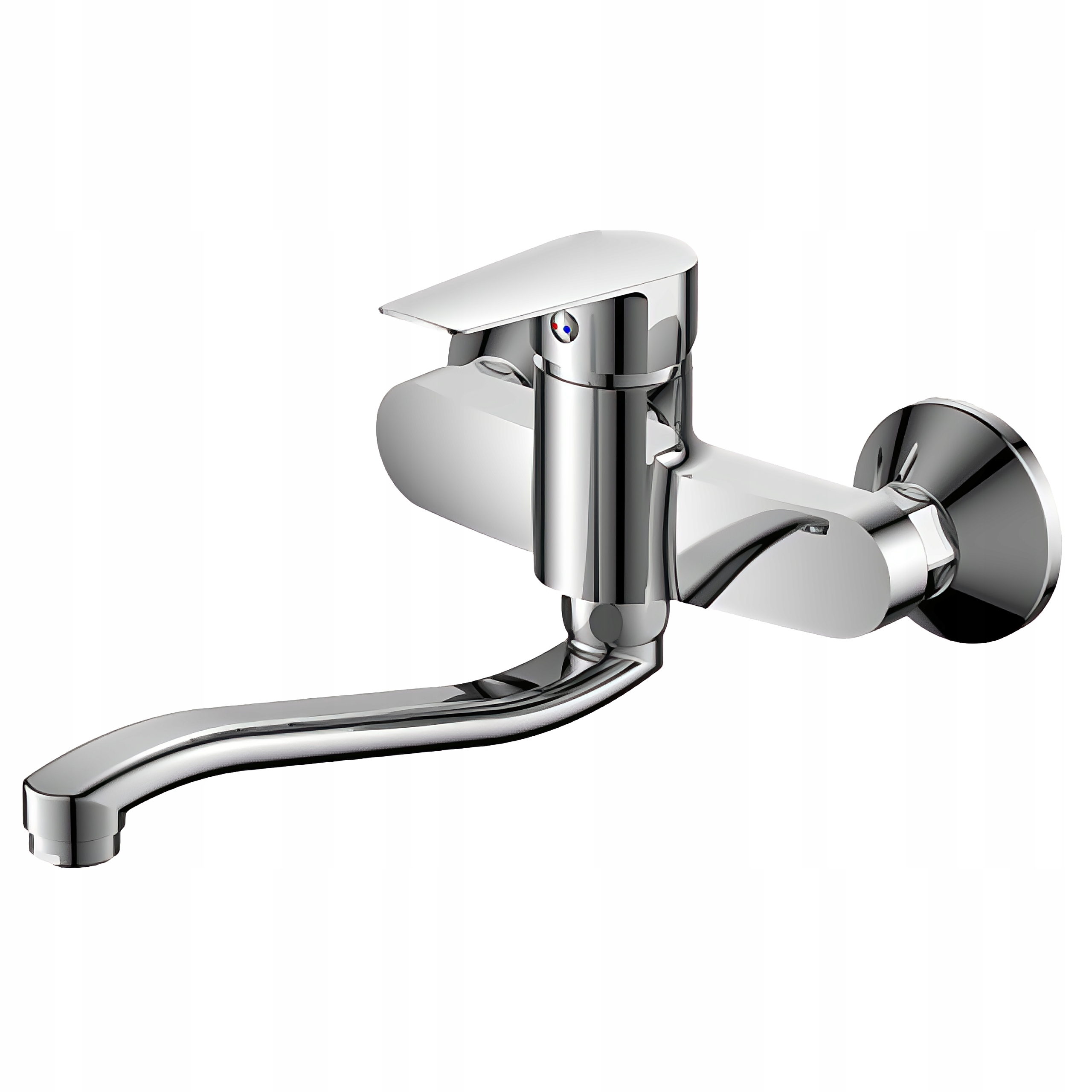 Baterie koupelnový kohoutek 20 cm s otočným výtokové ramínko a umyvadlovou baterií aerátor