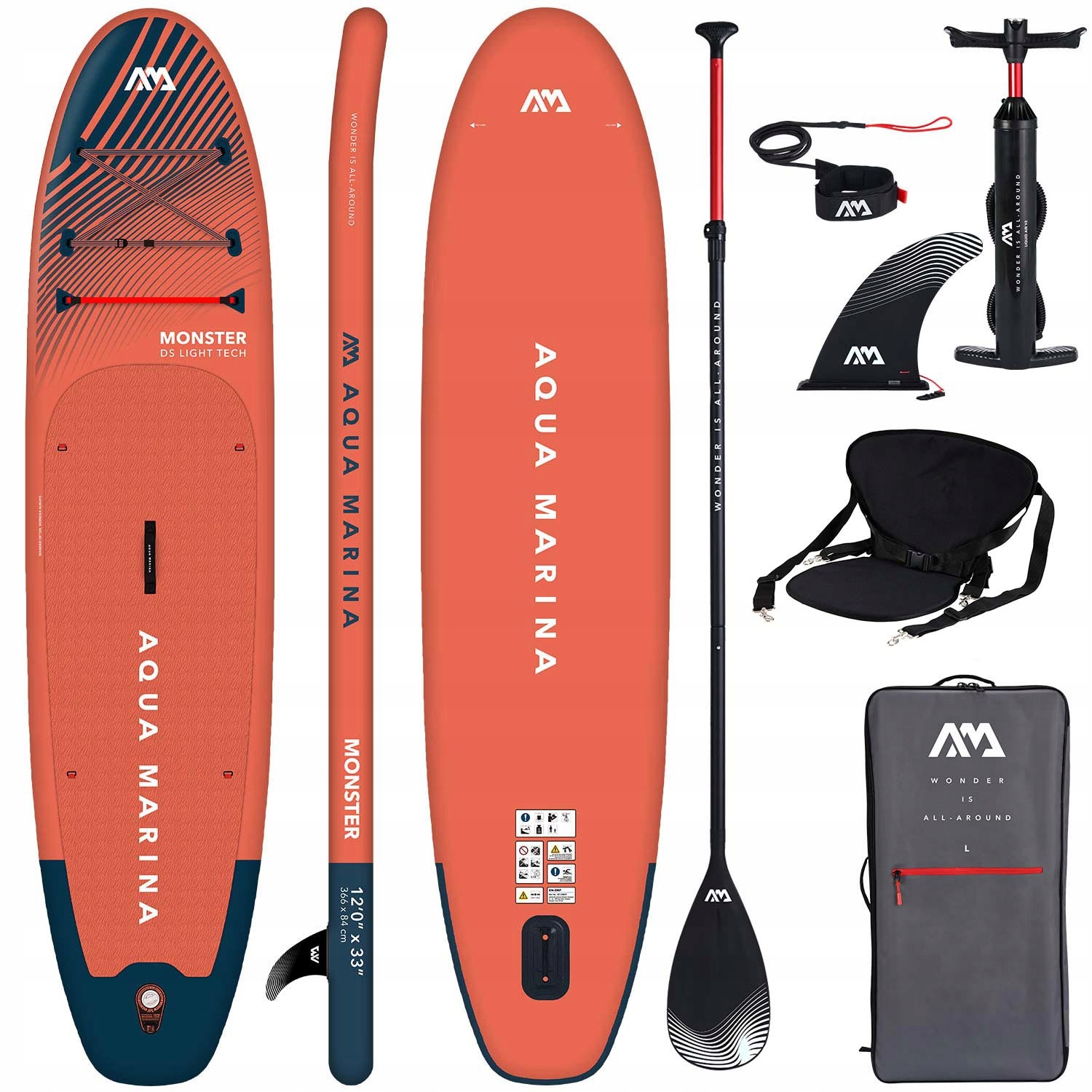 Deska Sup Aqua Marina Monster 12'0" Siedzisko