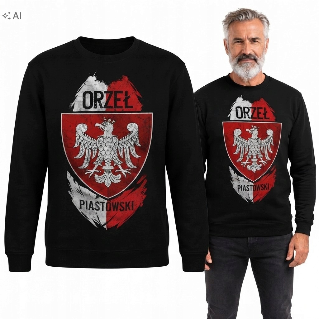 Pánská mikina patriotická mikina Orel Piastovský vel. M