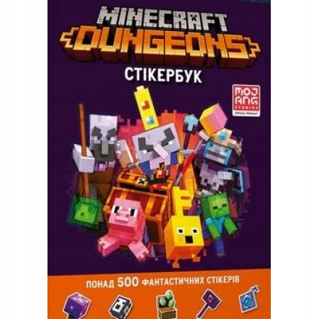 Minecraft. Książka z naklejkami. Dungeons/Minecraf