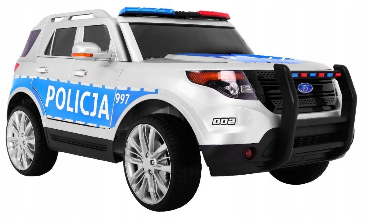 samochód dla dzieci Suv Policja pilot dla rodzica panel audio Syrena