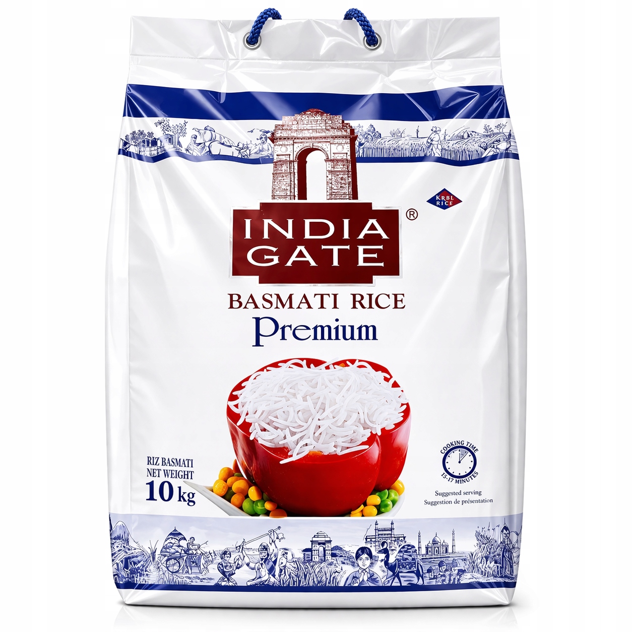 Rýže basmati India Gate Premium Basmati Rice 10 kg – extra dlouhá aromatická rýže