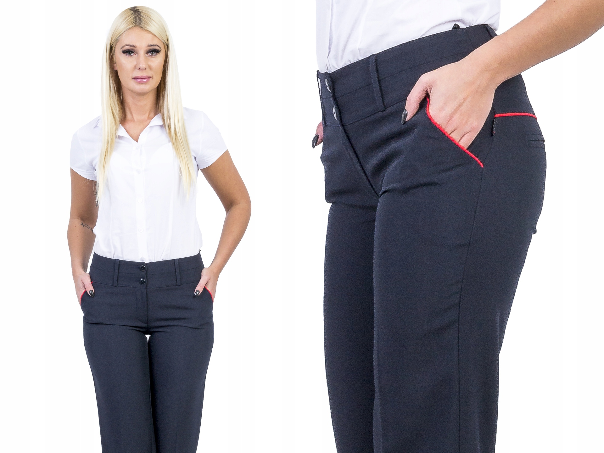 

S223 Eleganckie Spodnie Damskie (38-50) r 50