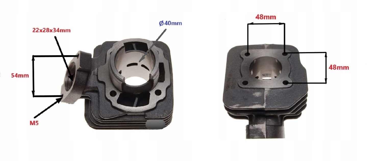 CYLINDER ŻELIWNY POWER FORCE BASIC PEUGEOT BUXY SPEEDFIGHT ZENITH 40MM 2T Producent Power Force