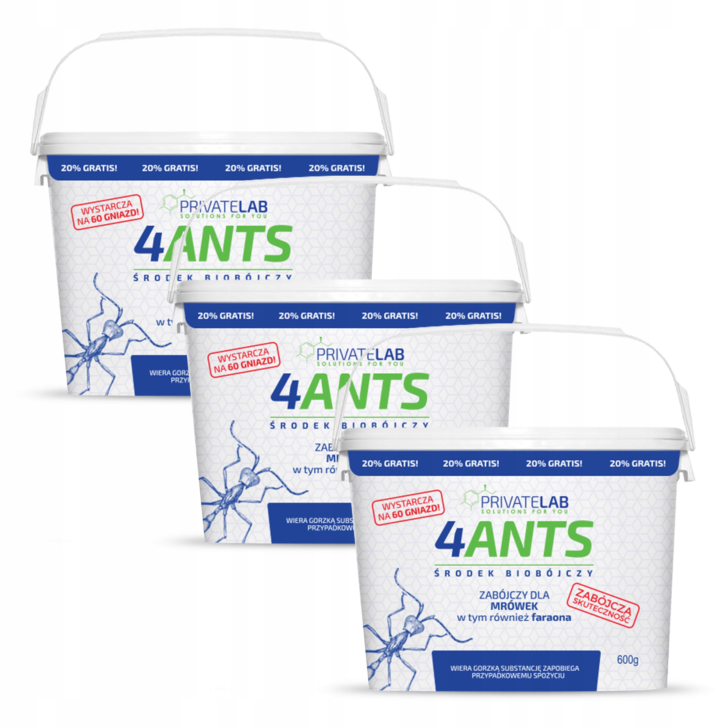 

Profesjonalny Środek Na Mrówki 1,8kg 4Ants