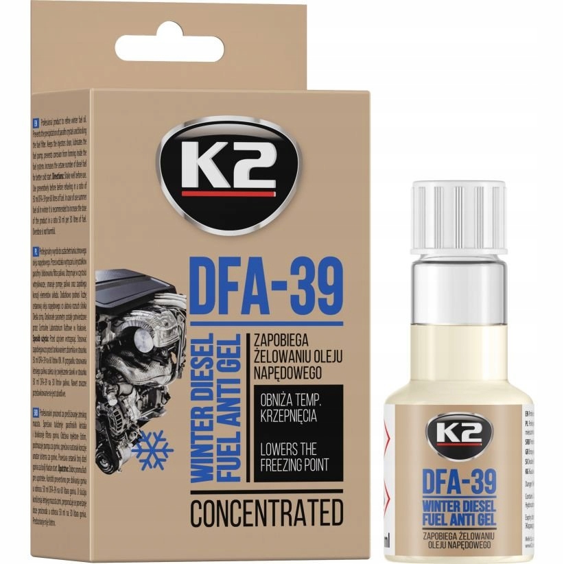 

K2 DFA-39 Depresator Przeciw Żelowaniu Diesla 50ML