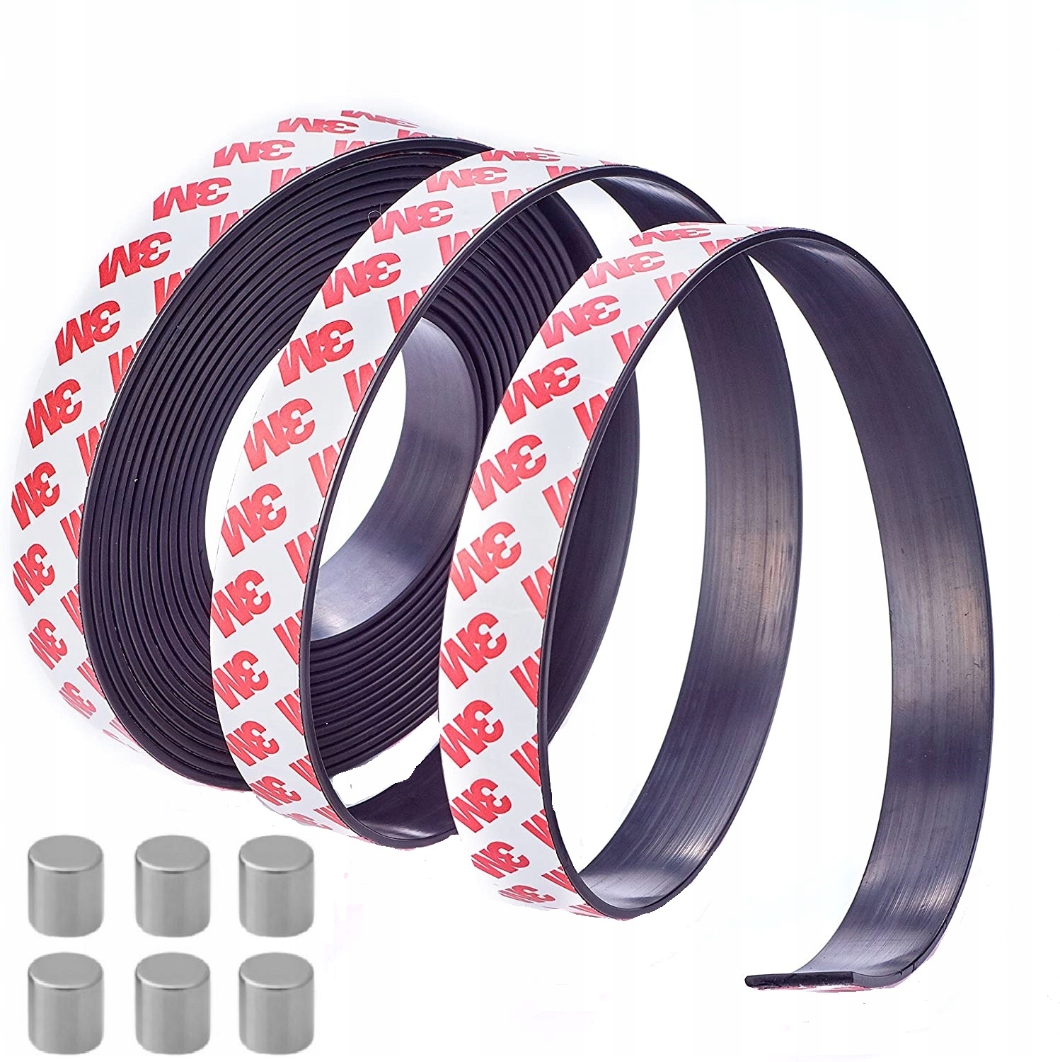 2x Taśma Magnetyczna 3M samoprzylepna 20mm x 5metr GRATIS magnesy neodymowe