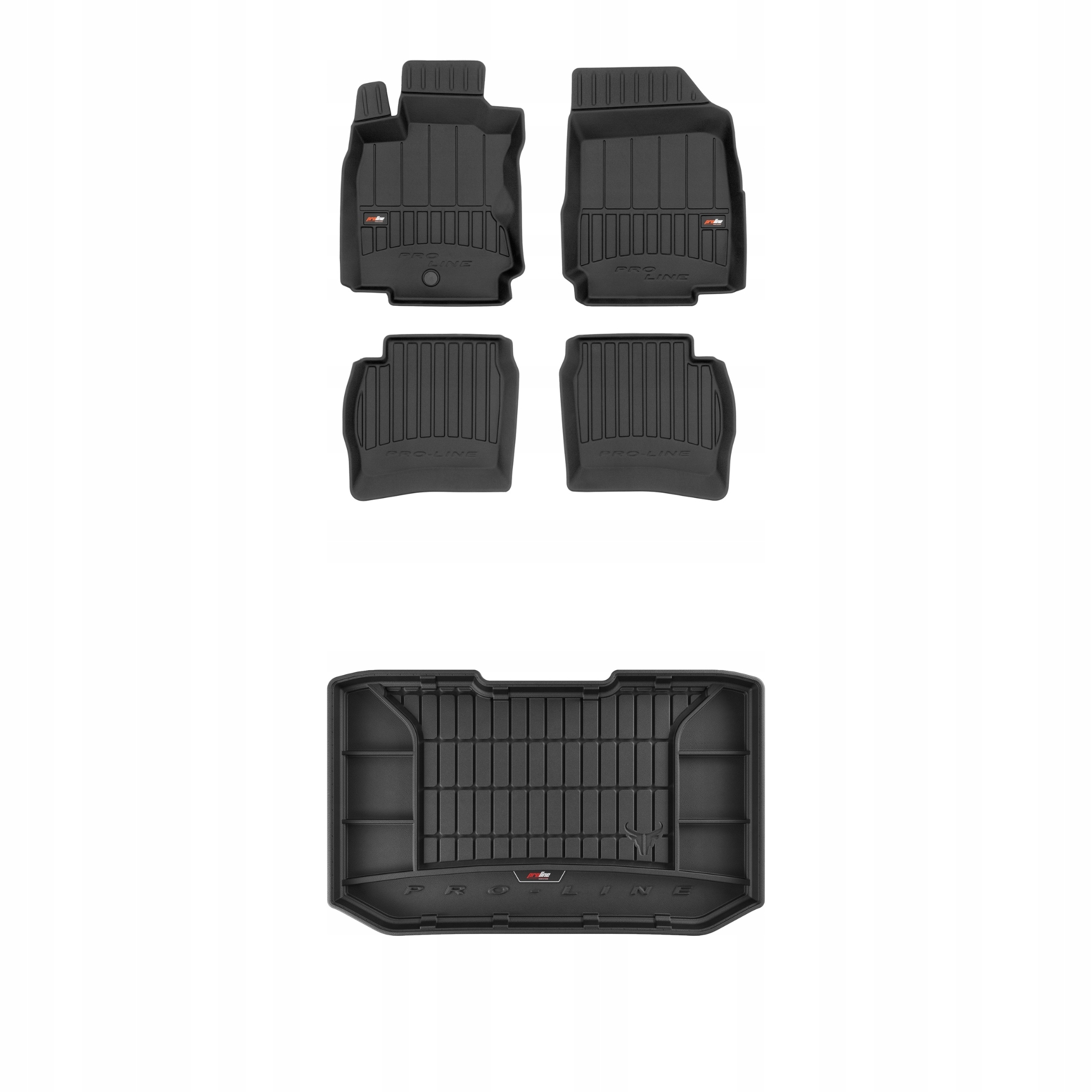 Frogum 3D sada gumových koberců a rohože s logem pro Nissan Note I 2006-2012