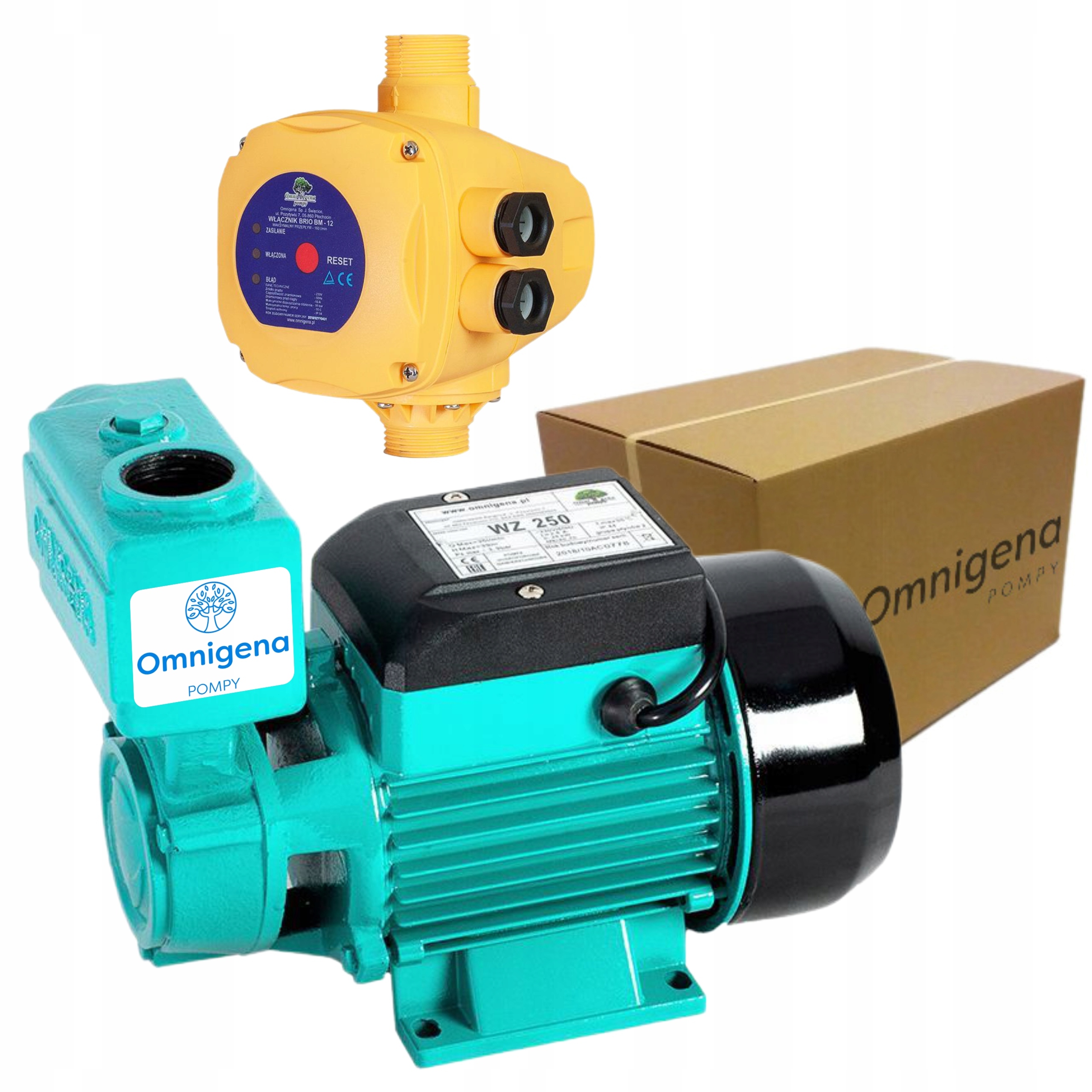 OMNIGENA HYDROFOR POMPA WZ 250 230V 35L/MIN ZESTAW HYDROFOROWY BRIO BM12