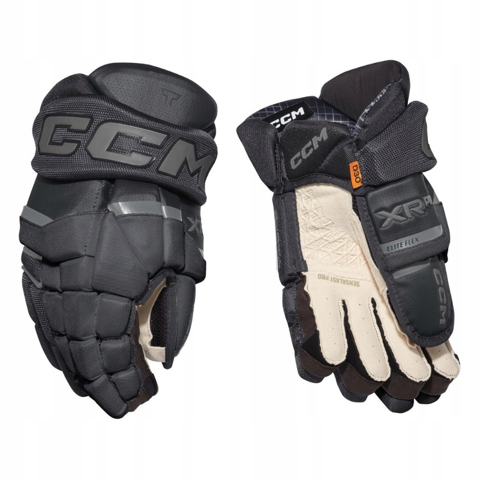 CCM Hokejové rukavice CCM Tacks Xr Pro Sr, Senior, 14", černá-šedá