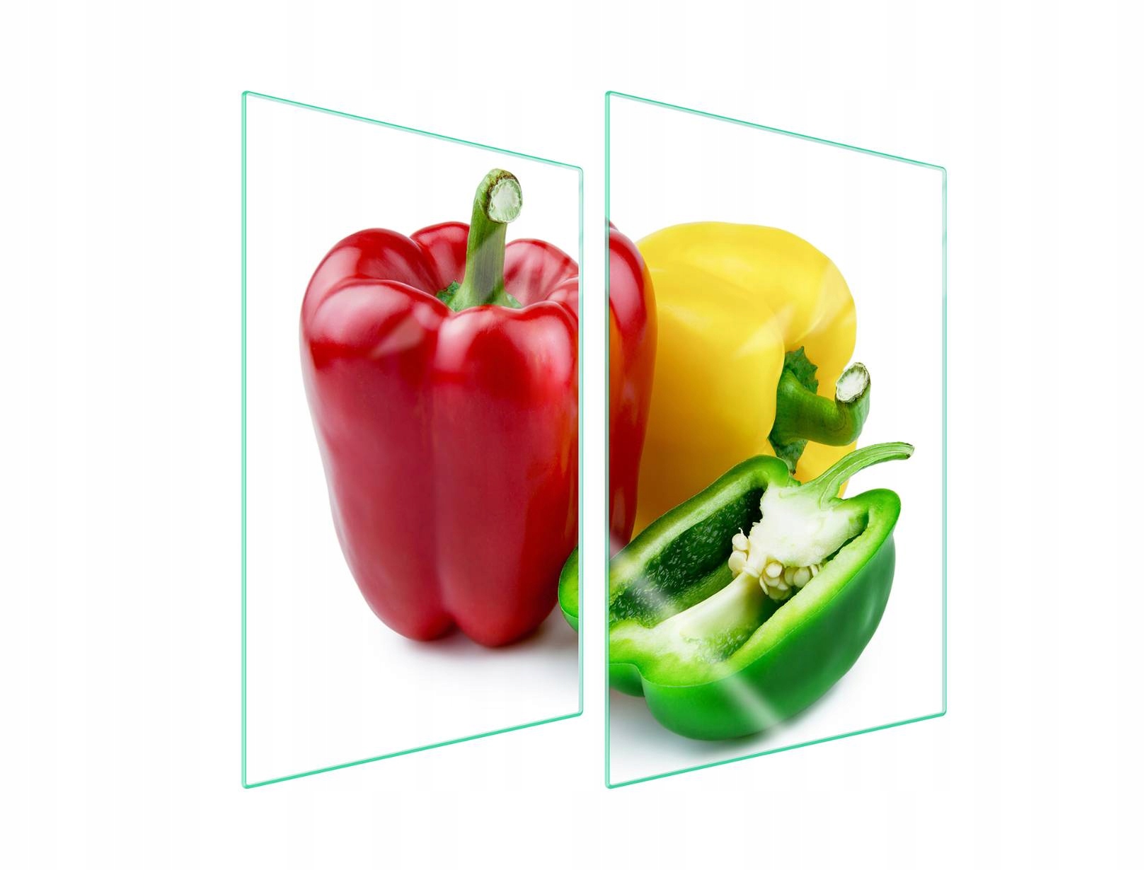 Skleněná ochranná deska na sporák 2x35x52 Paprika Tvrzené sklo 7v1