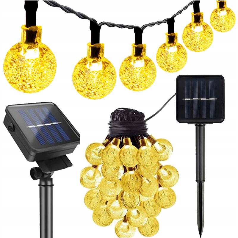 

Girlanda Lampki Ogrodowe Solarne 100LED 12M