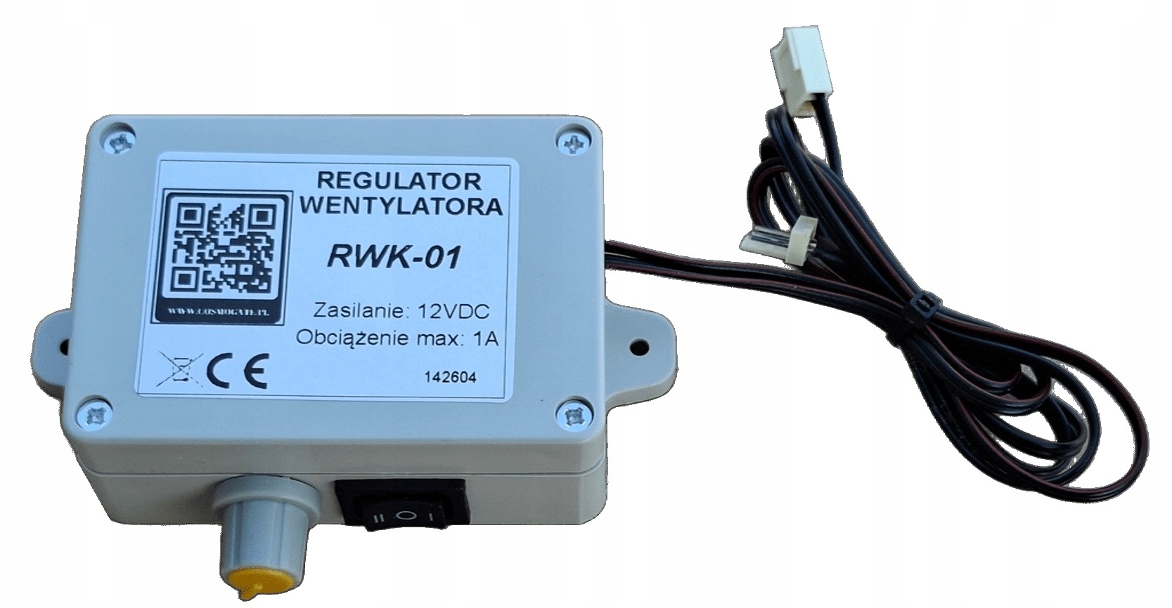 Regulator Obrotów Do Wentylatora 12V Max 1A Wtyczka 3 Pin Gniazdo 3 Pin