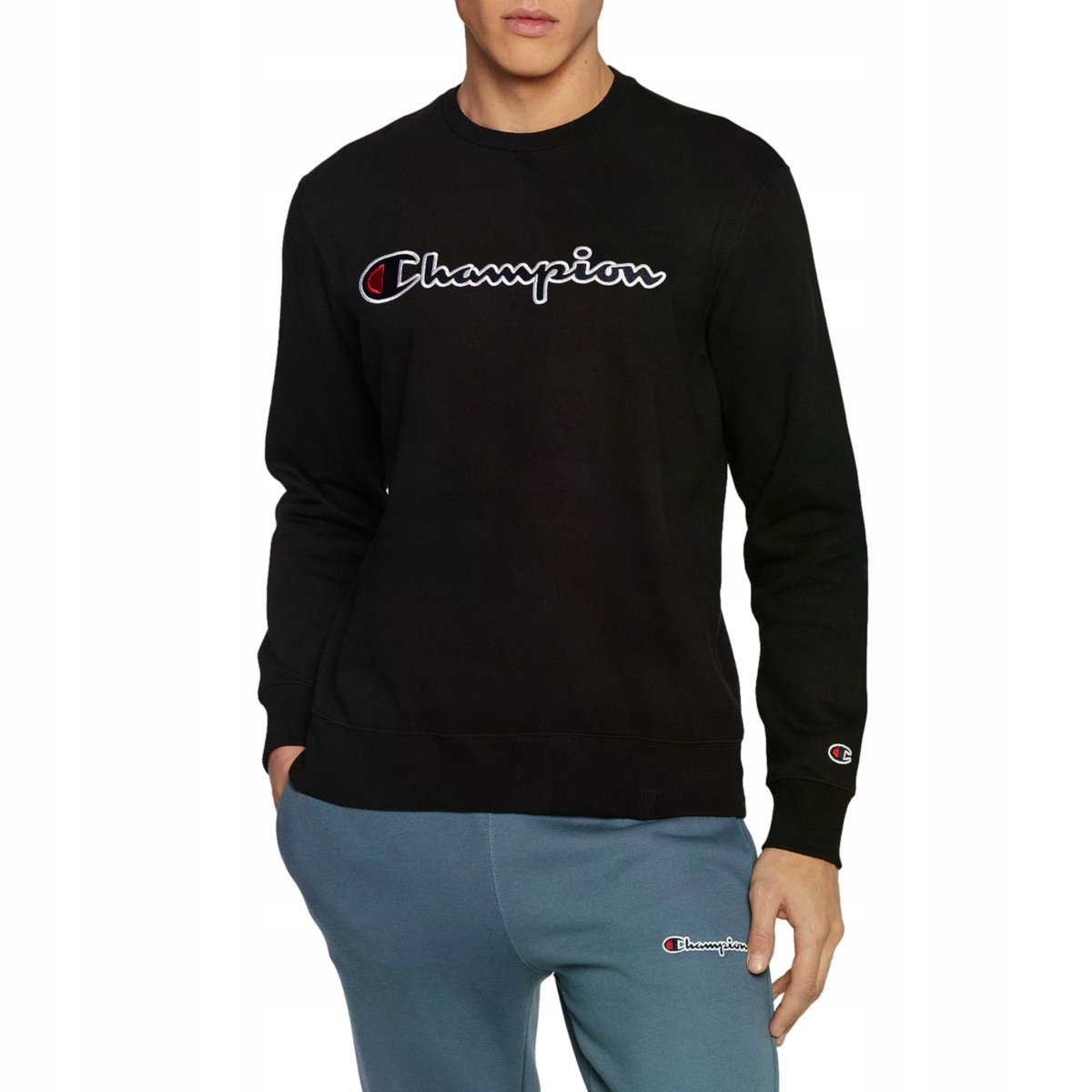 Pánská mikina Champion 217859KK001 Crewneck Černá 2XL