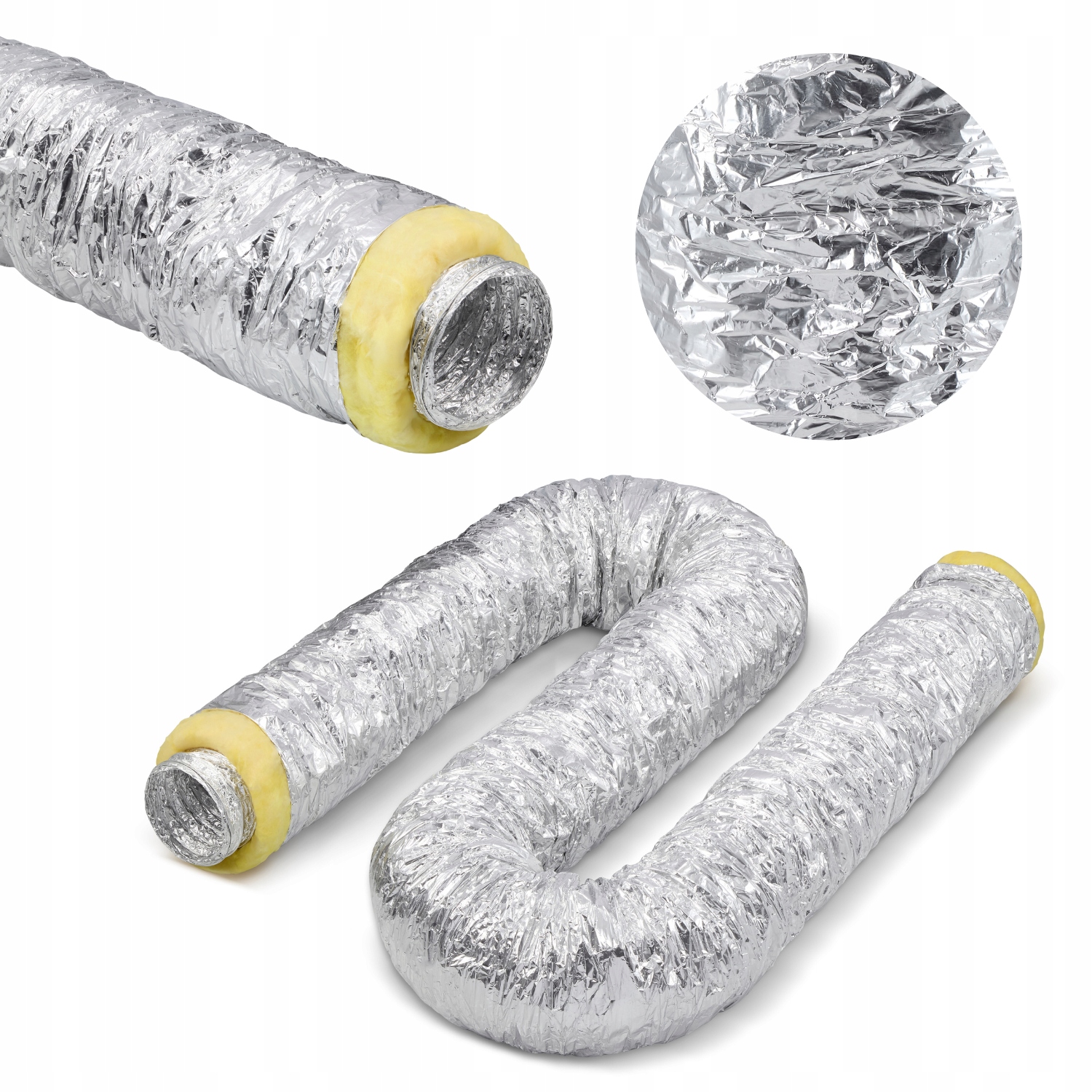 Trubka hliníková izolovaná spiro rekuperace 120 mm 10 m