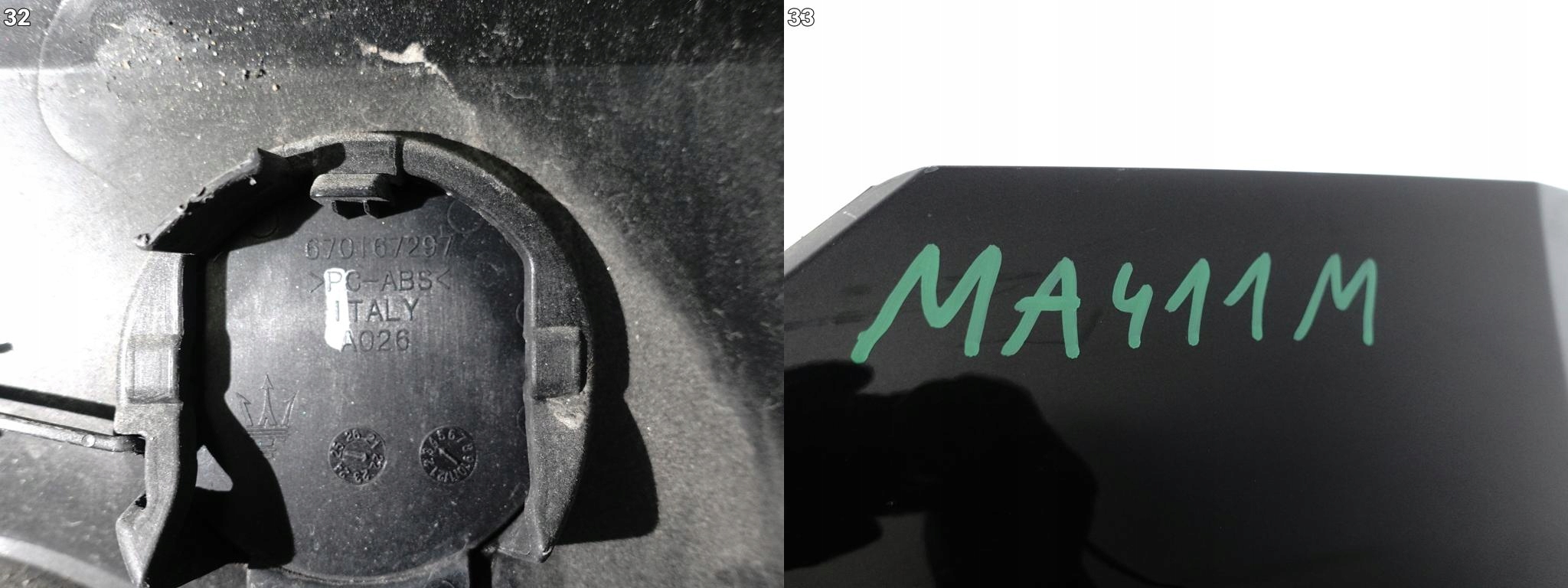 MASERATI GRECALE M182 22- bumper SPOILER diffuser corner rear part (4xPDC)