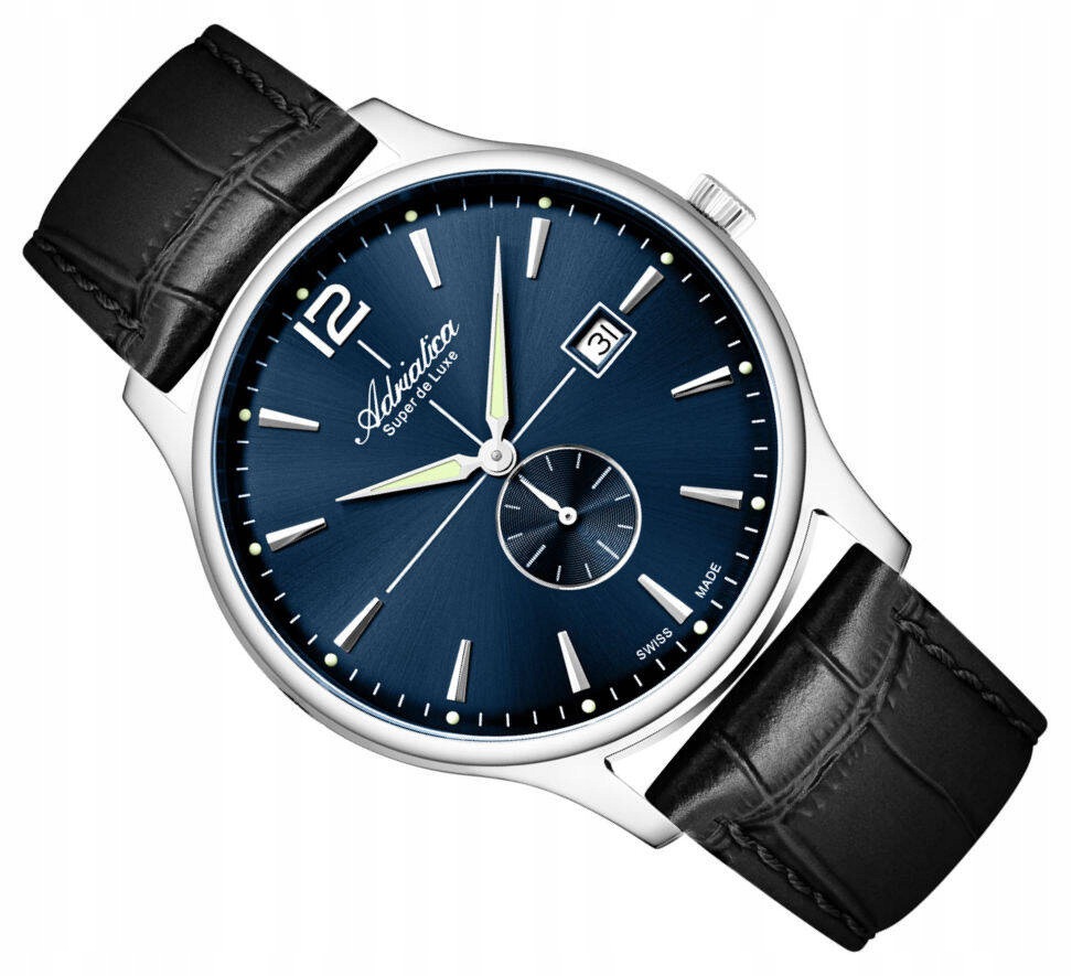 Pánské Elegantní Hodinky Adriatica A8339.5255Q Švýcarské S Datumovkou