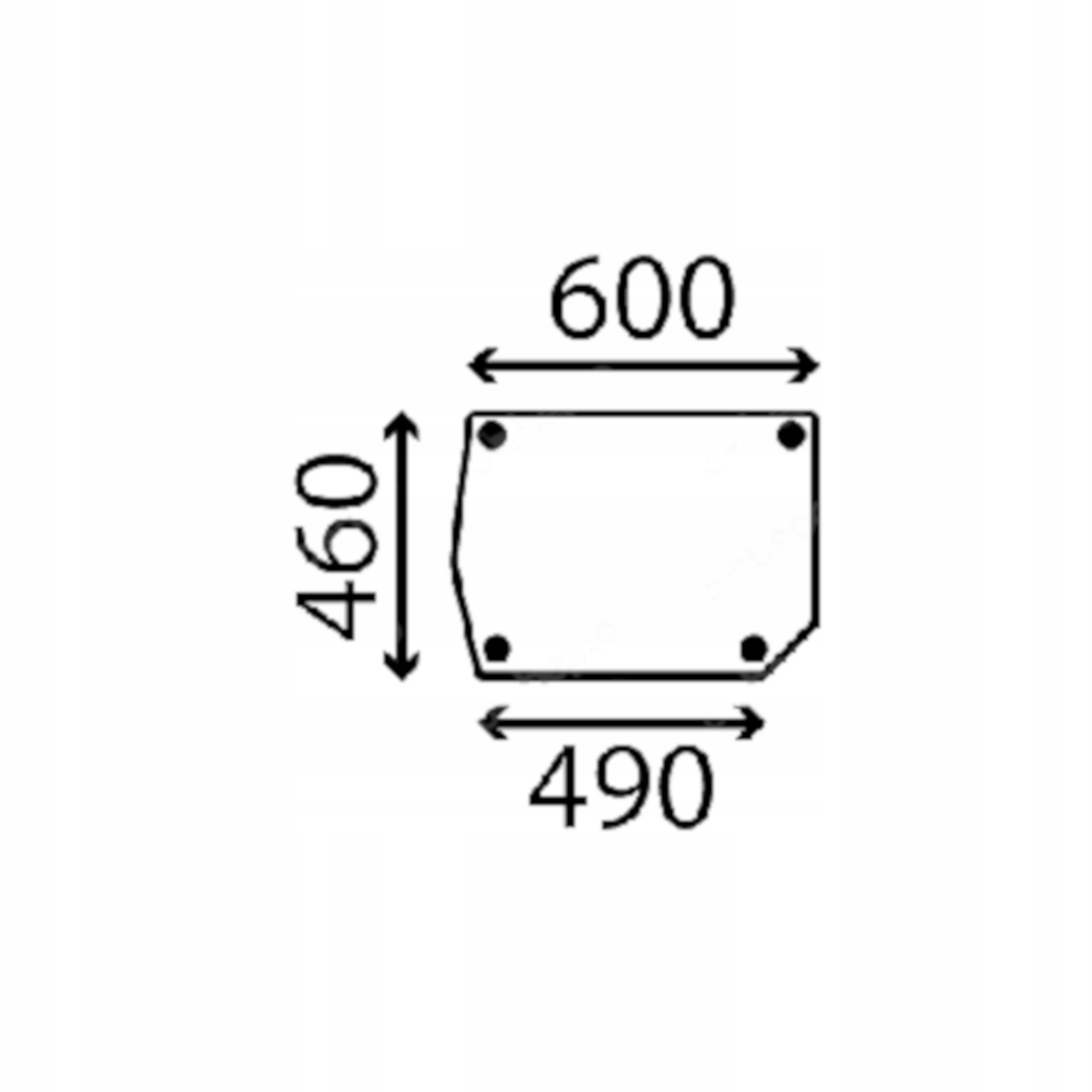 sklo Yanmar dveře spodní levé 108819