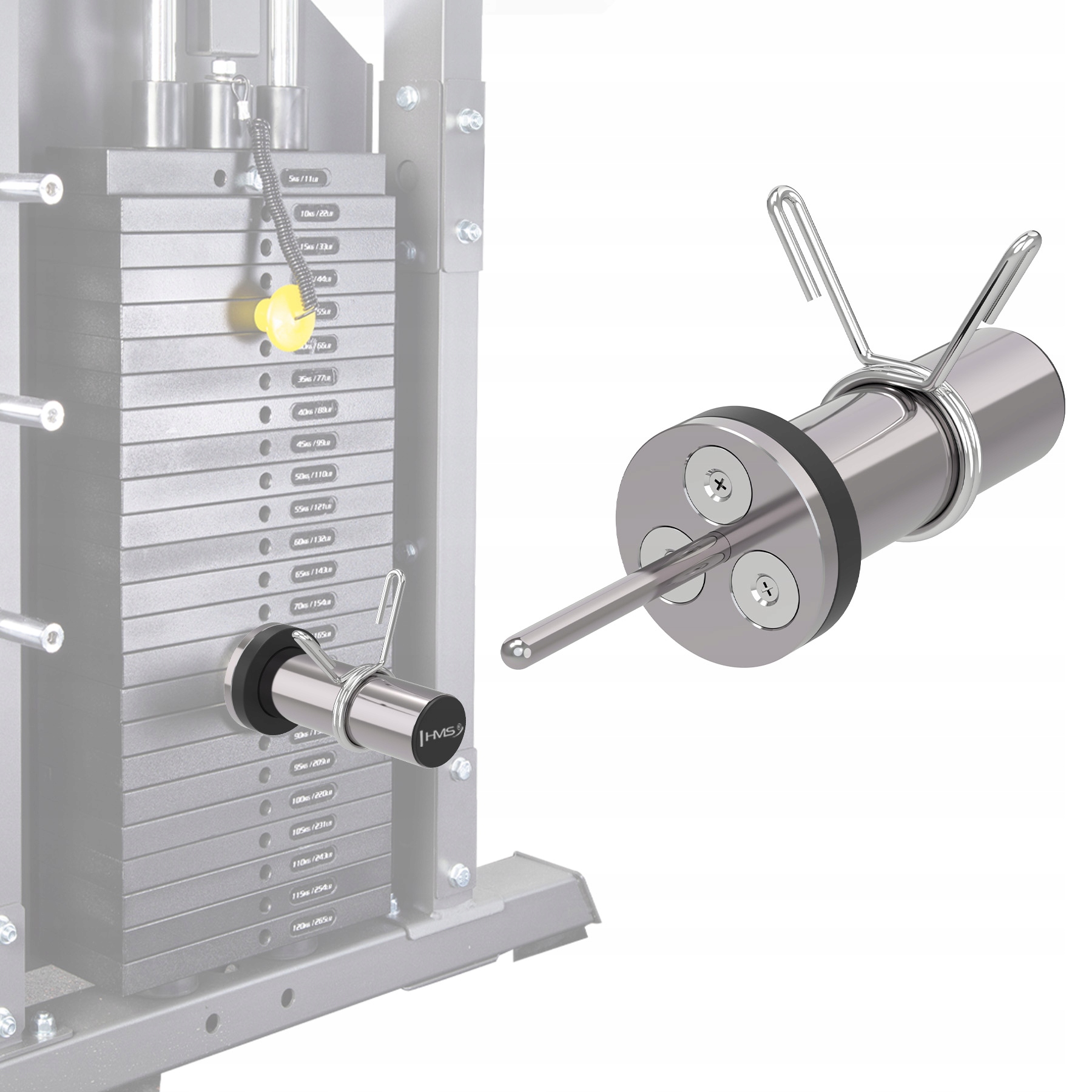 Magnetický kolík pro stohování závaží Hms MBO12 28 CM 50 MM 60 Kg Trénink