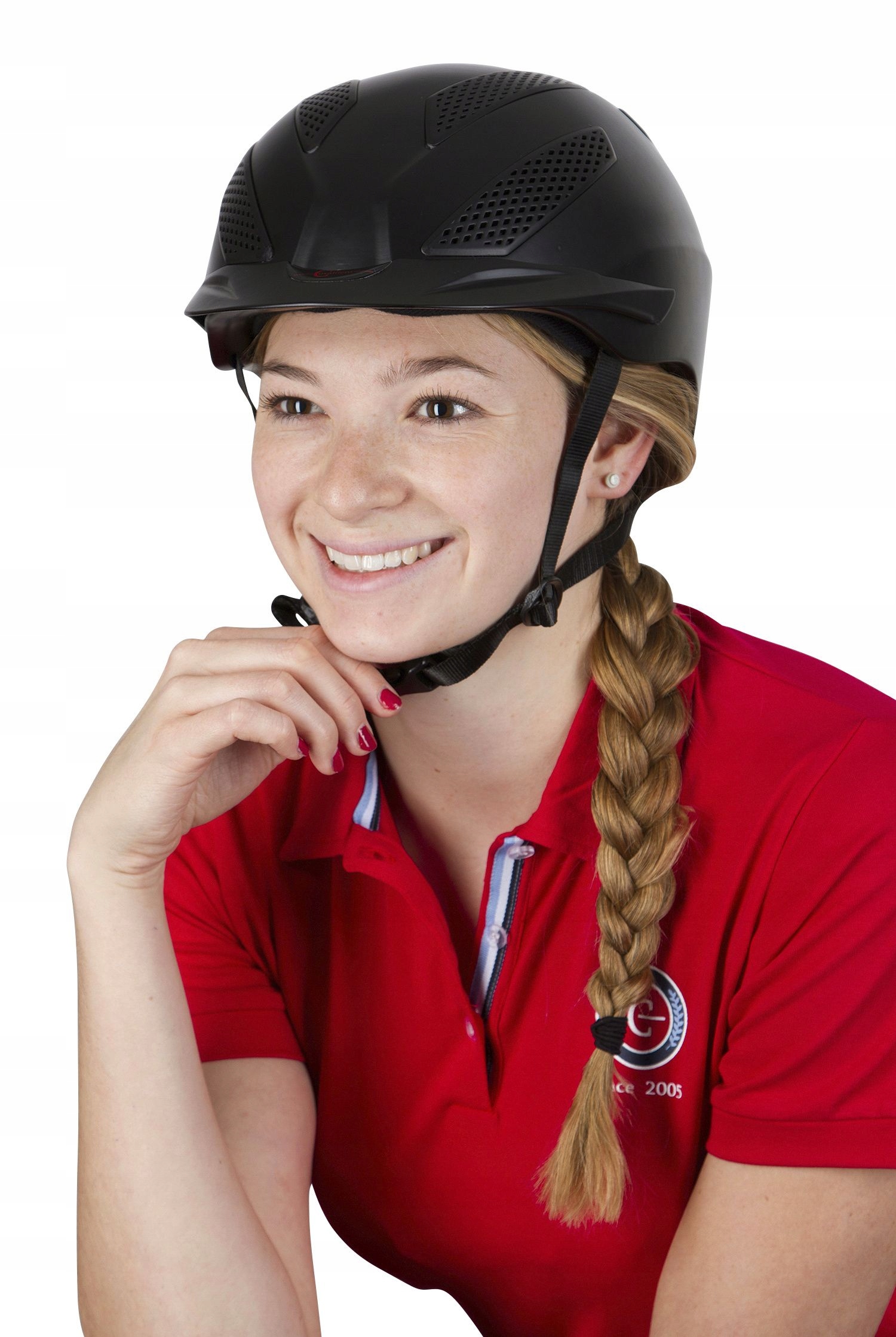 Kask jeździecki eXite, czarny, Covalliero 52-56 cm Model eXite