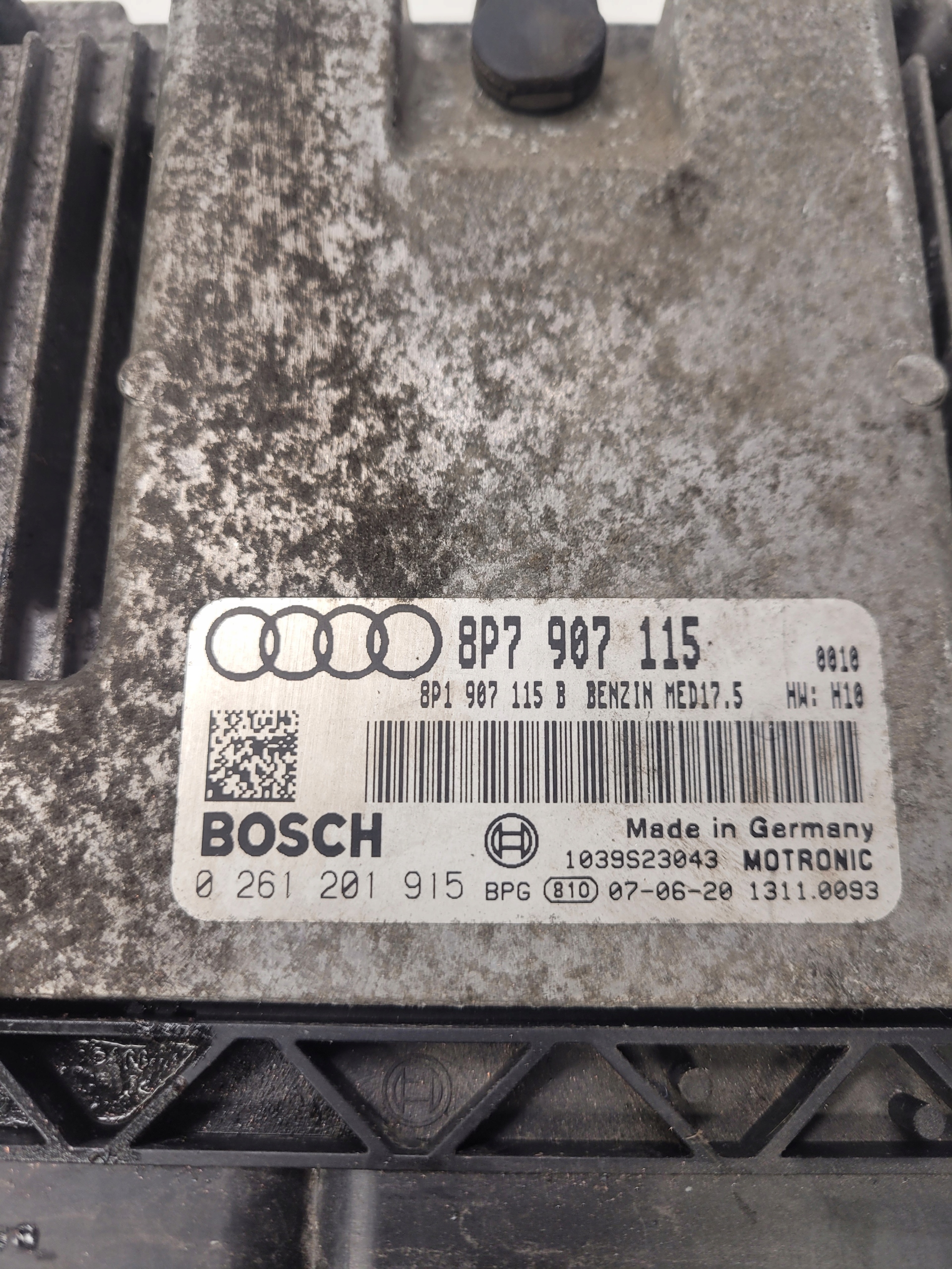 control unit of the engine AUDI A3 8P 1,8 TFSI 8P7907115