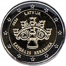 Łotwa - 2 Euro - Łotewska ceramika - 2020