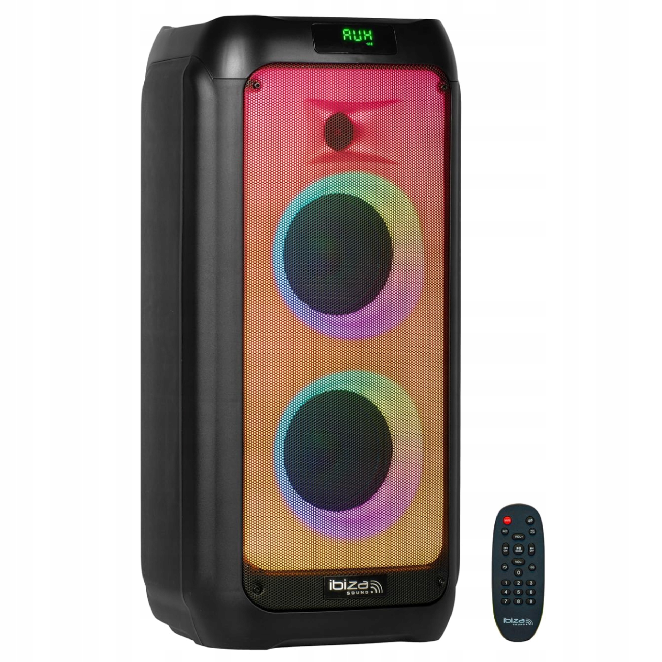 Bluetooth reproduktor 250W Ibiza WAVE6 Akumulátorový s Led efektem Černý Nový