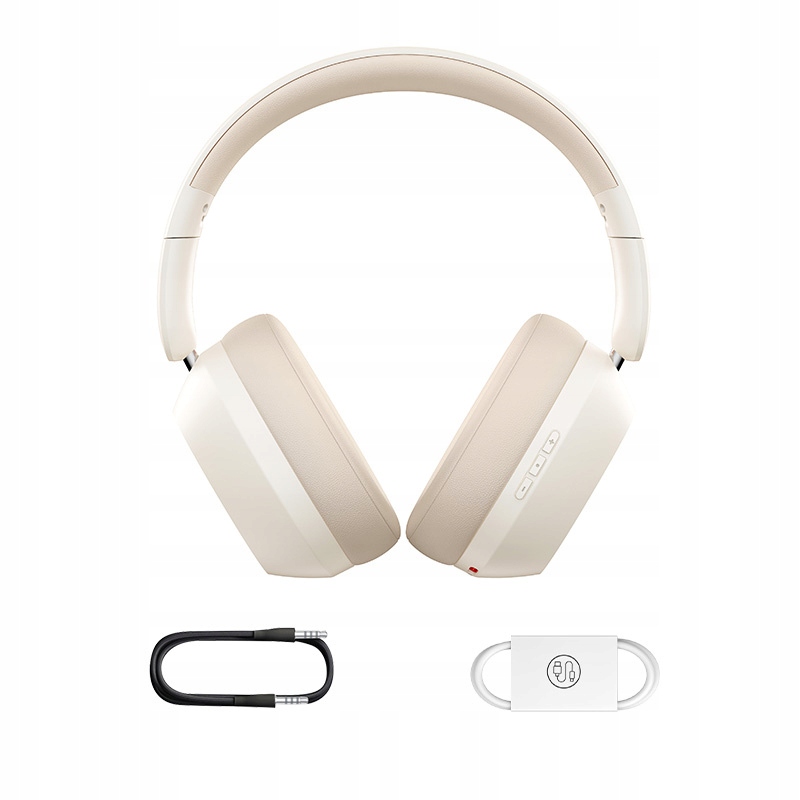 Baseus Bezdrátová sluchátka Bass 35 Max Wireless Headphones bílá béžová