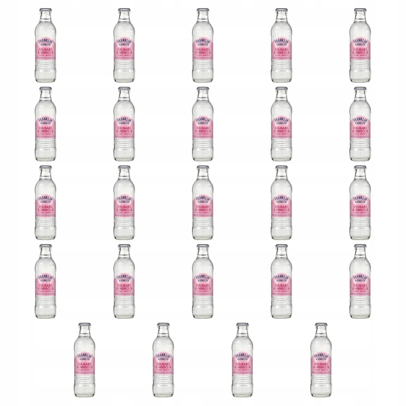Franklin&Sons Rhubarb & Hibiscus Tonic Water 200 ml X24