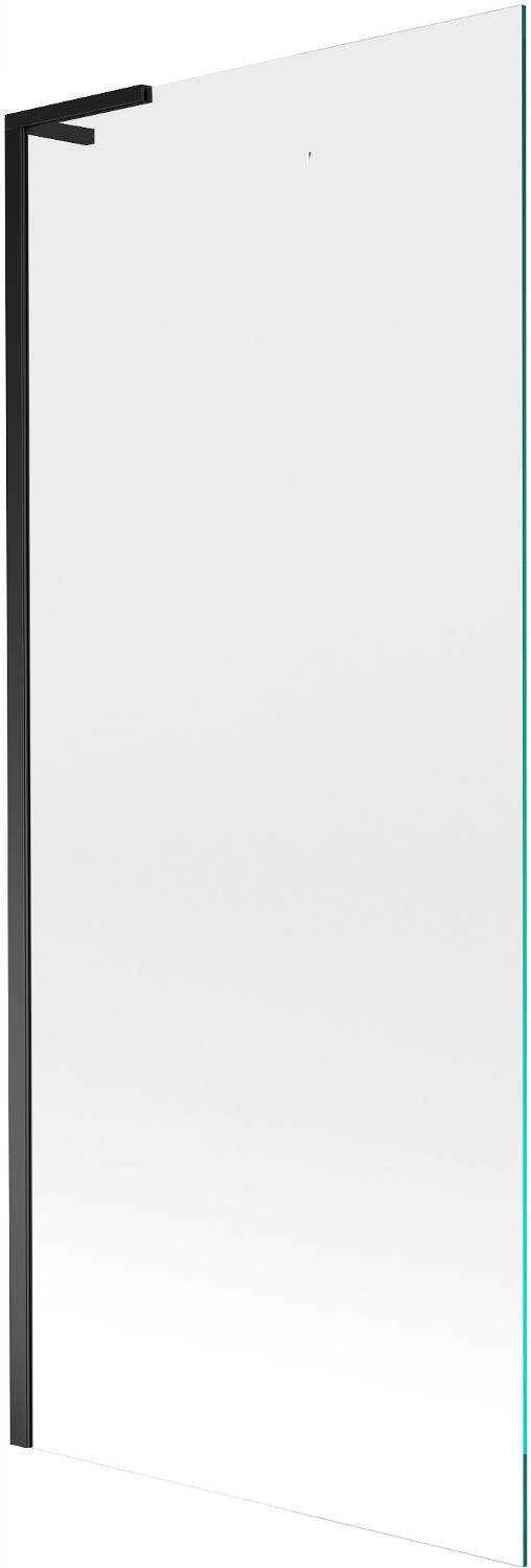 Mexen Next L vanová zástěna 1-křídlová 80 x 150 cm, transparentní, černá