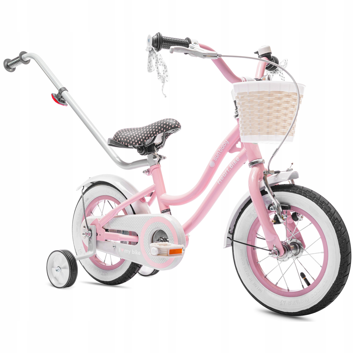 Rower Sun Baby Heart Bike 12", różowy 0301617