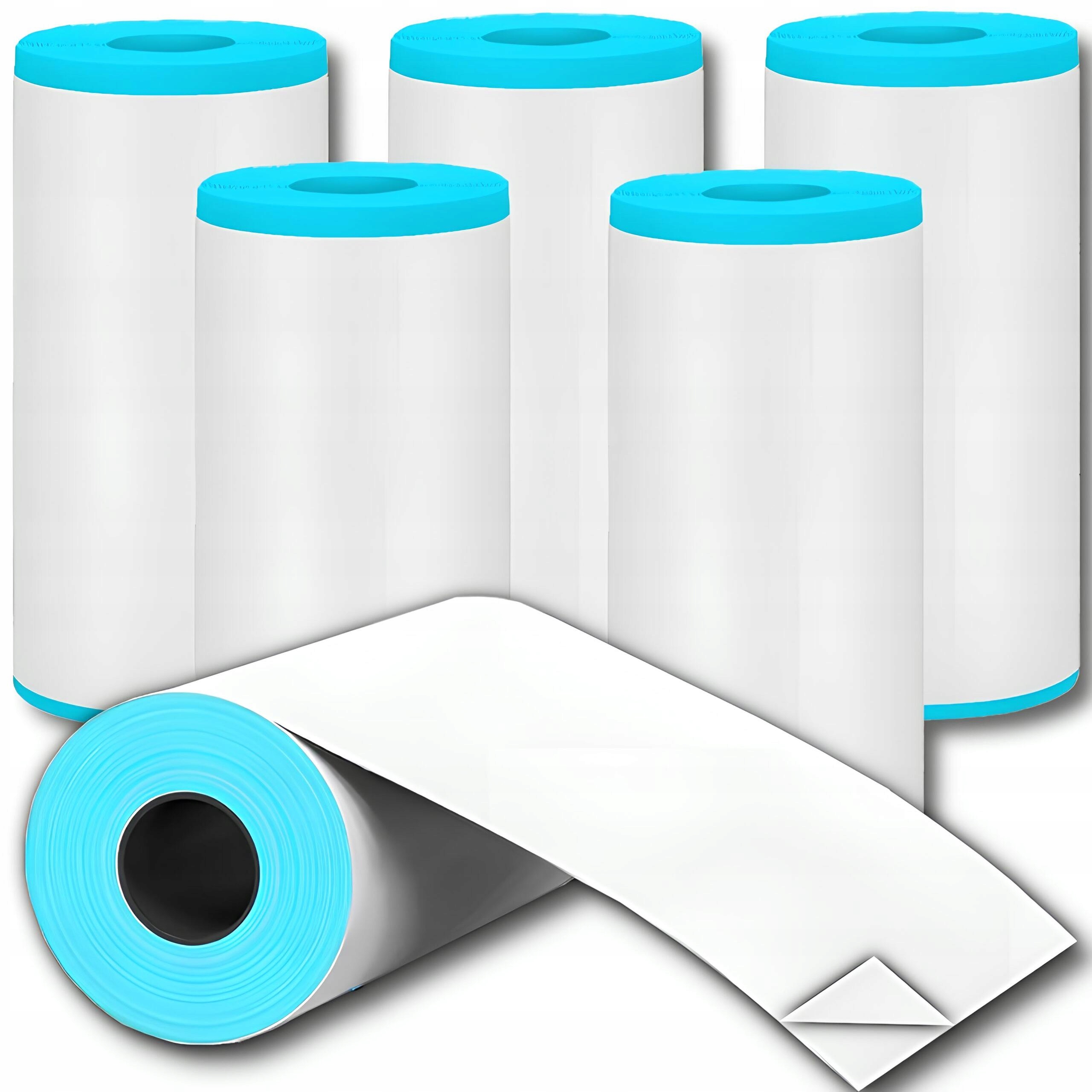 5x PAPIER TERMICZNY SAMOPRZYLEPNY ROLKI DO DRUKUŚ WKŁADY 3 METRY