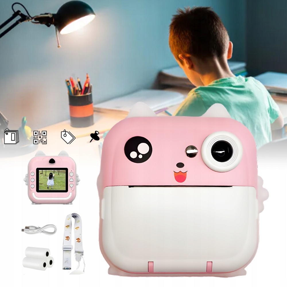 Digitální Fotoaparát Pro Děti, Instantní Tisk Fotoaparátu
