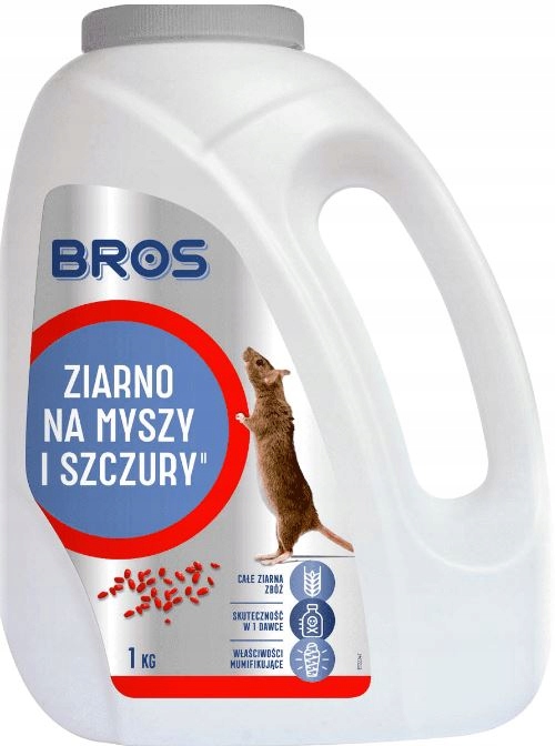 

Bros Na Myszy Ziarno 1KG Trutka Szczury Gryzonie