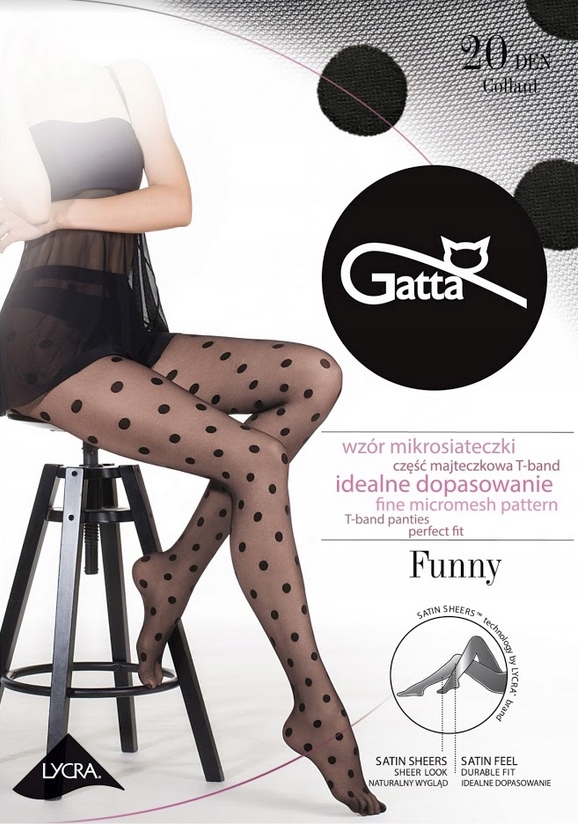 

Rajstopy Gatta Funny 07 20 Den 4-L Nero