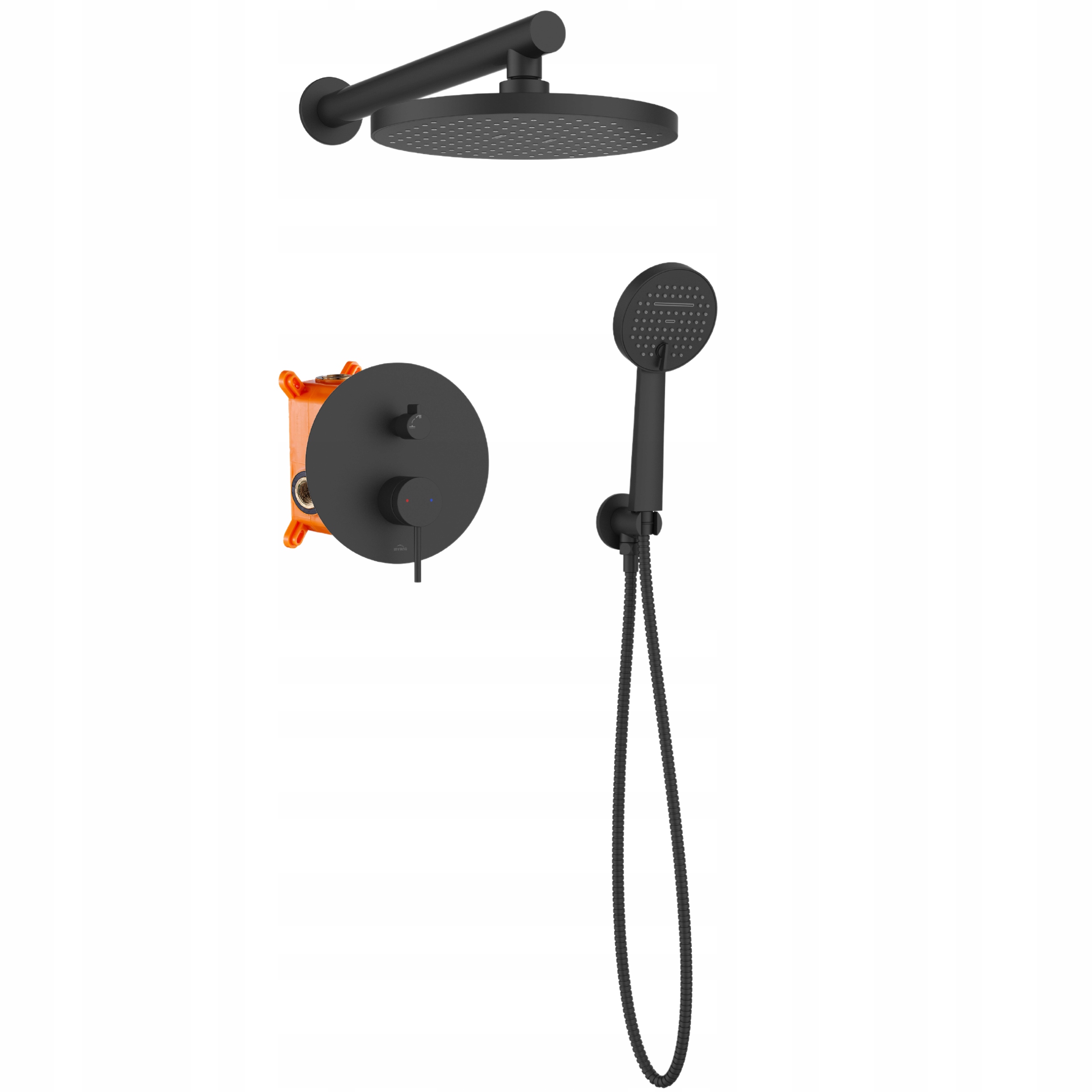 Podomietkový set s 2-funkčnou batériou Kalitea, čierny