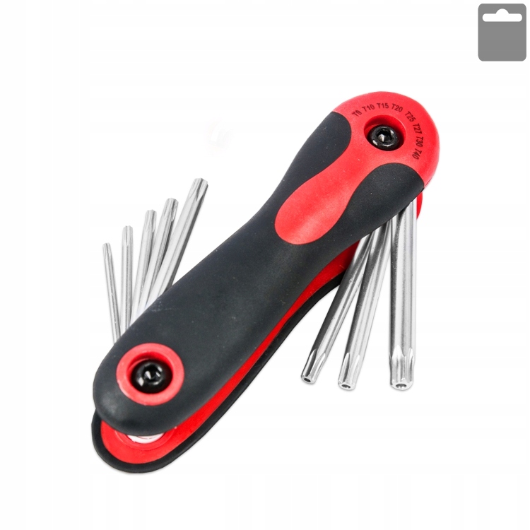 Klucze Torx Profi Komplet Składany 8 Elementów
