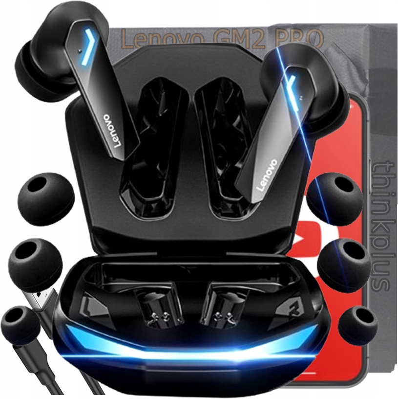 SŁUCHAWKI BEZPRZEWODOWE LENOVO GM2 PRO 5.3 GAMINGOWE Model GM2 Pro