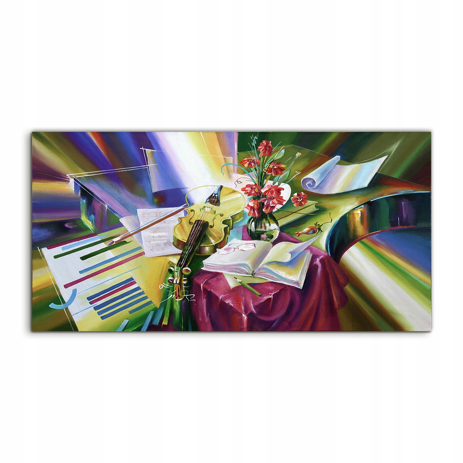 

Fotoobraz 120x60 z nadrukiem Art Sztuka Kompozytor