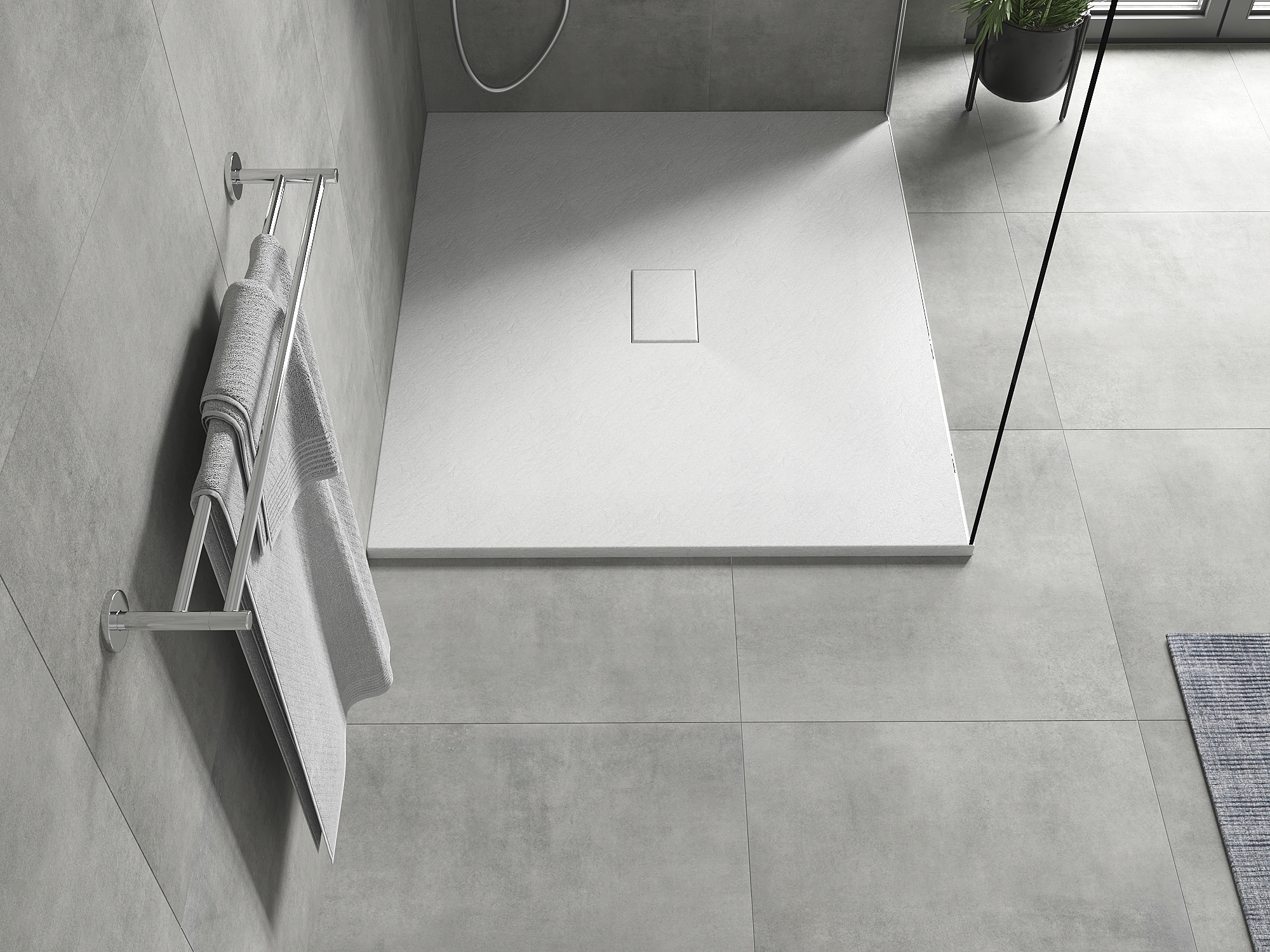 MEXEN HUGO BRODZIK PROSTOKĄTNY SMC 130 x 100 CM BIAŁY Szerokość 130 cm