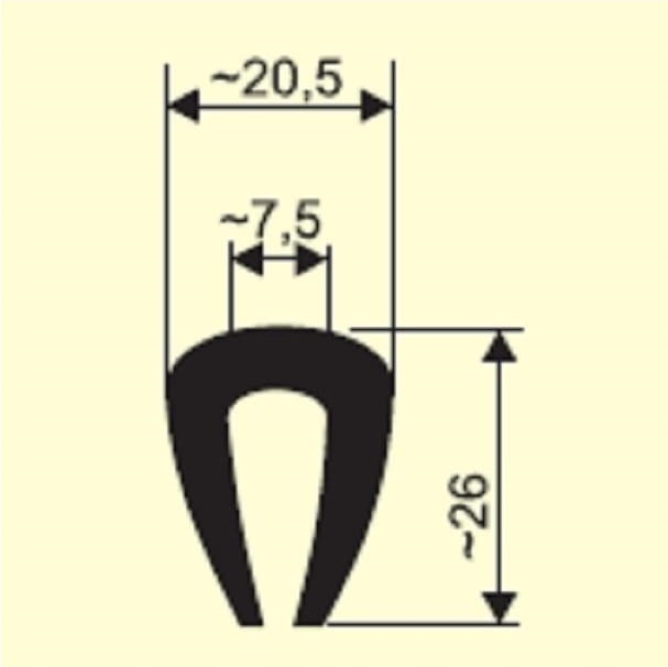 1801 - Обшивка крила, обшивка для човна 1801ЧОРНИЙ 17mb